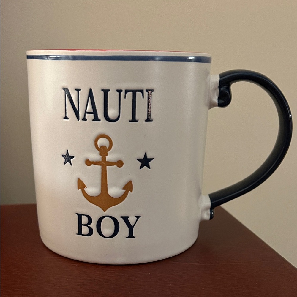 Anchor Mug - White and Gold